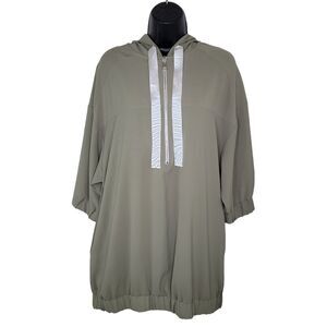 Zara olive lightweight oversized hoodie size small